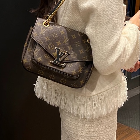 LV原花PASSY系列側背包M45592