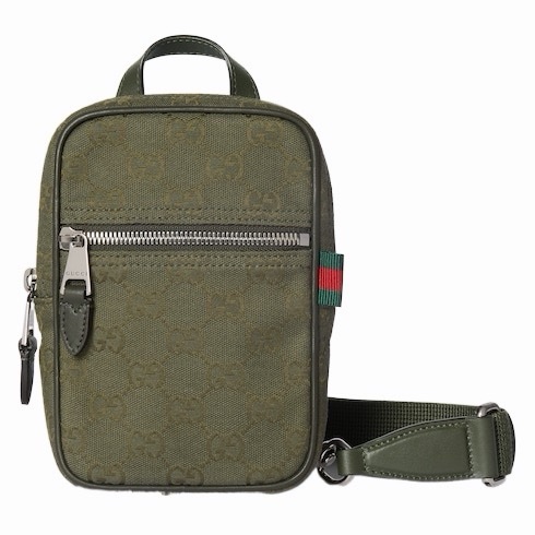 Gucci 男士 GG帆布迷你包均碼碼MINI、12.5cm*4cm*17.5cm-0