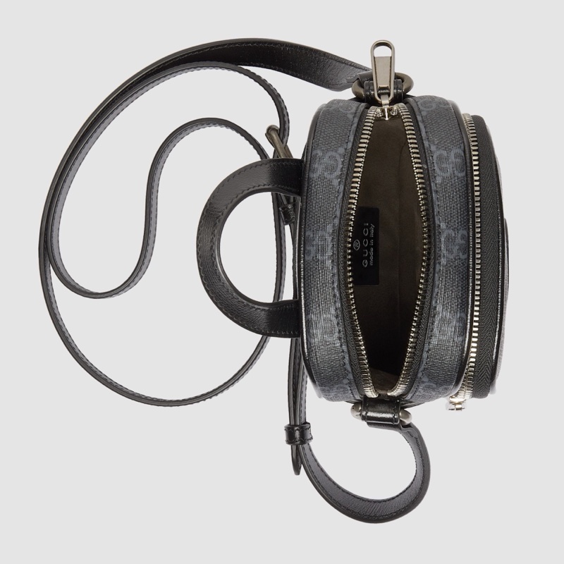 Gucci 男士 黑色互扣式雙G迷你手袋均碼碼12cm*7cm*16cm-5