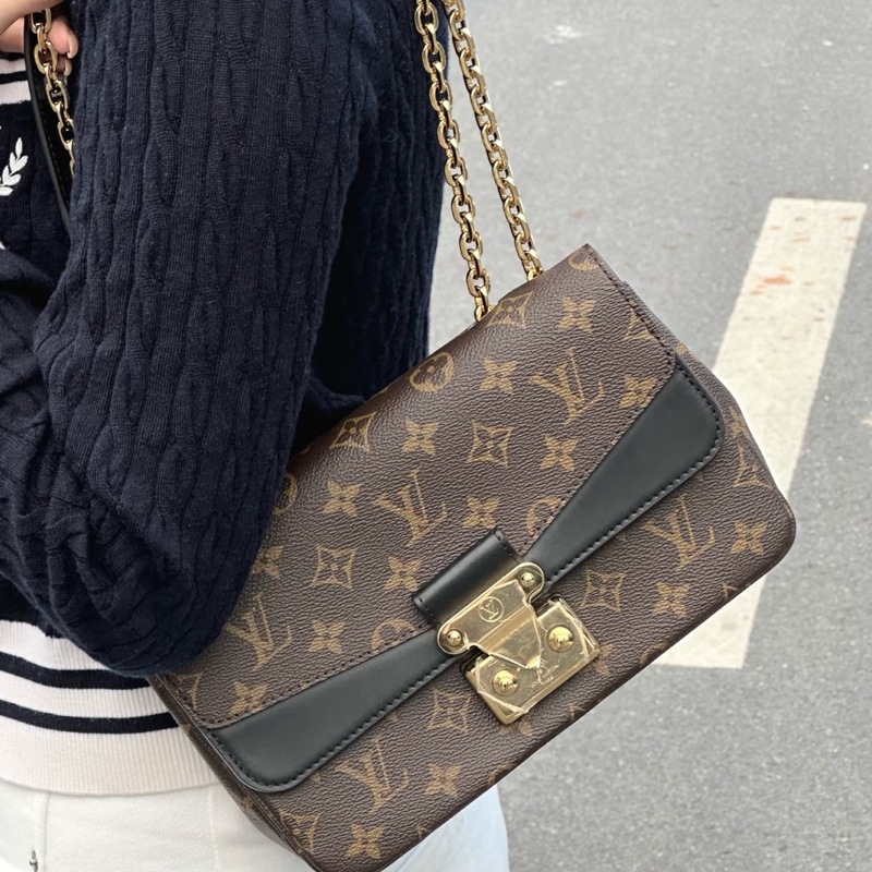 LV原花金釦Marceau側背包M46126-0