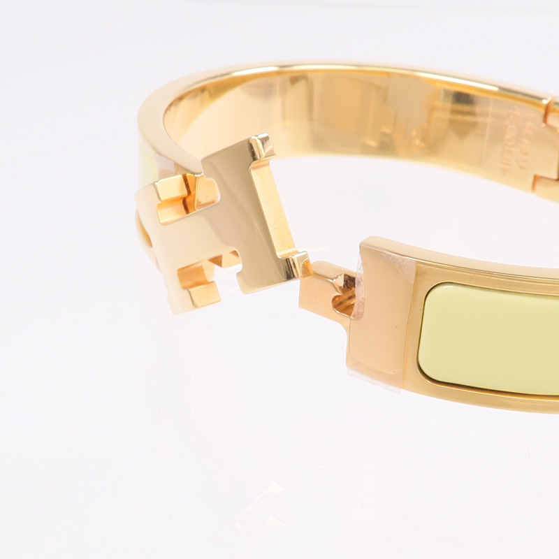 HERMES 金屬/琺瑯Clic H手鐲-4