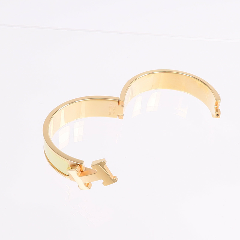 HERMES 金屬/琺瑯Clic H手鐲-5