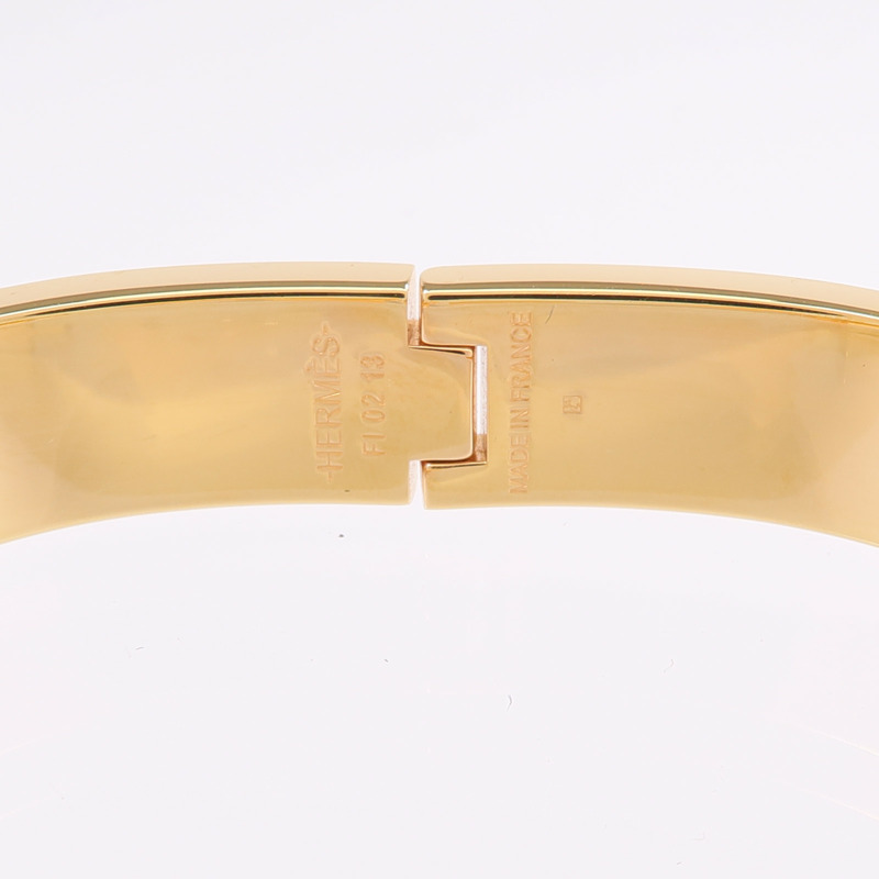 HERMES 金屬/琺瑯Clic H手鐲-6