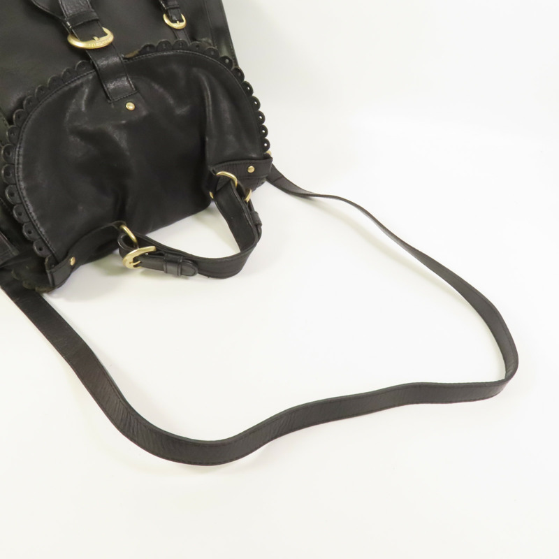 SEE BY CHLOE 羊皮皮革Poya Satchel Shoulder Bag金扣手挽肩背兩用袋-5