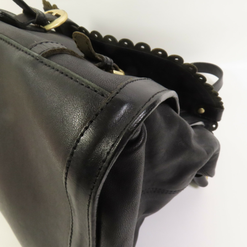 SEE BY CHLOE 羊皮皮革Poya Satchel Shoulder Bag金扣手挽肩背兩用袋-10