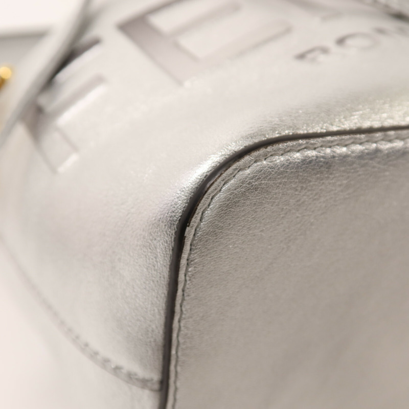 FENDI 牛皮皮革Mon Tresor Bucket Bag金扣手挽肩背兩用袋-9