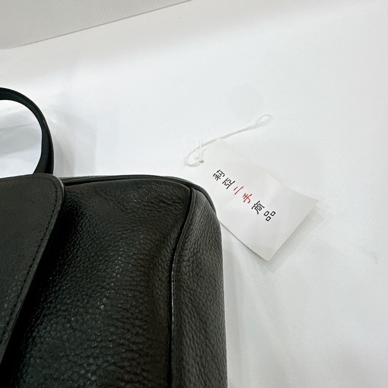莉亞精品♡Coach 翻蓋斜背包 黑色 二手-7