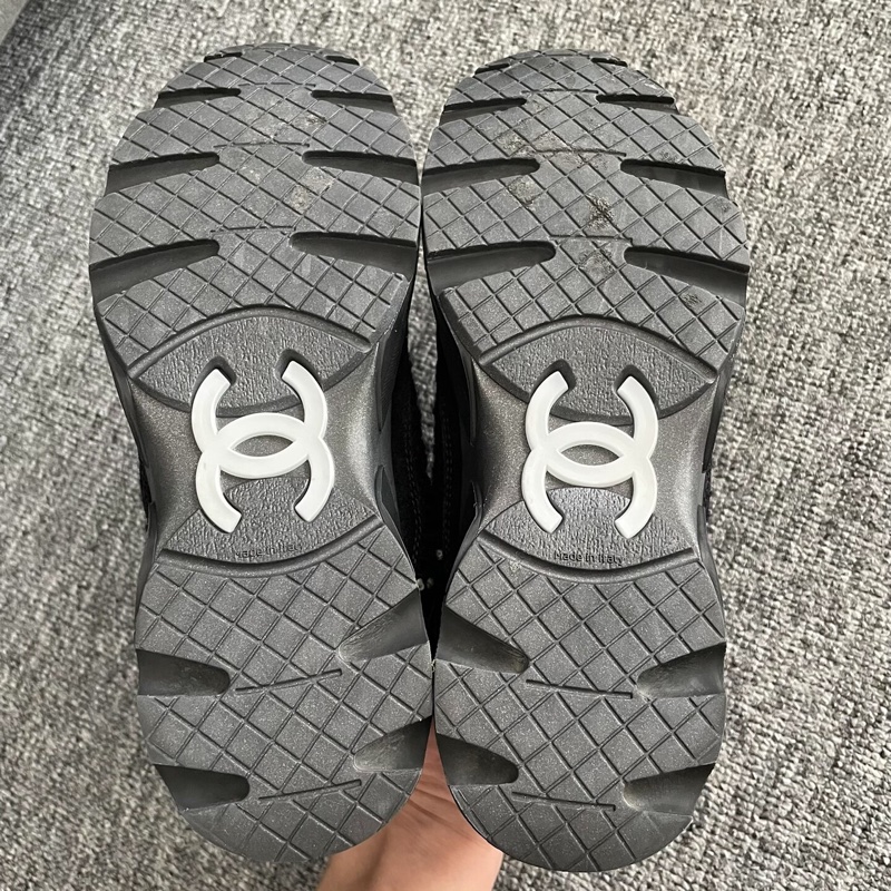 Chanel香奈兒雙C運動休閒鞋黑色 35.5碼-9