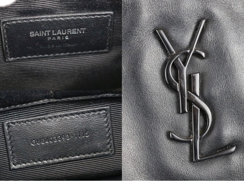 「JL精品代購」98新 Ysl 黑色流蘇單肩包-9