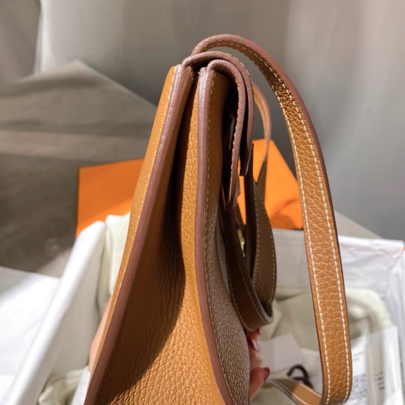 有購証 Hermes halzan25 金棕哈喇子 Z刻 配件 盒子 塵袋 肩帶-1