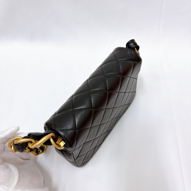 莉亞精品♡Chanel 金扣肩背包 二手美包-4