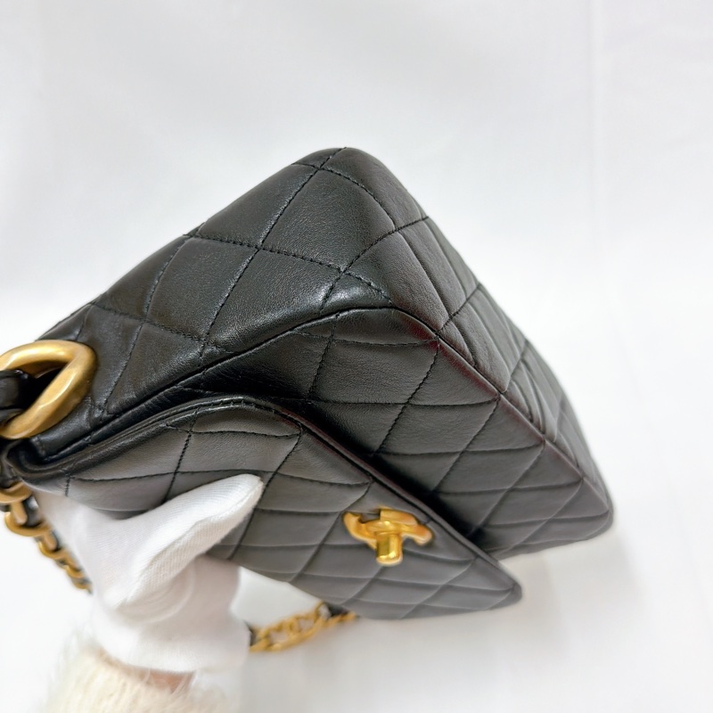 莉亞精品♡Chanel 金扣肩背包 二手美包-8