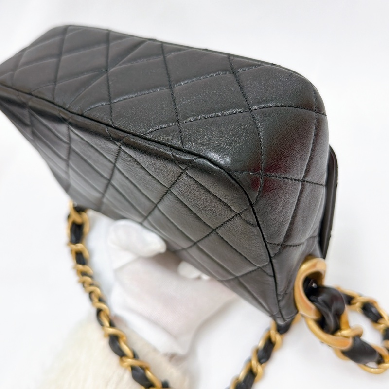 莉亞精品♡Chanel 金扣肩背包 二手美包-11