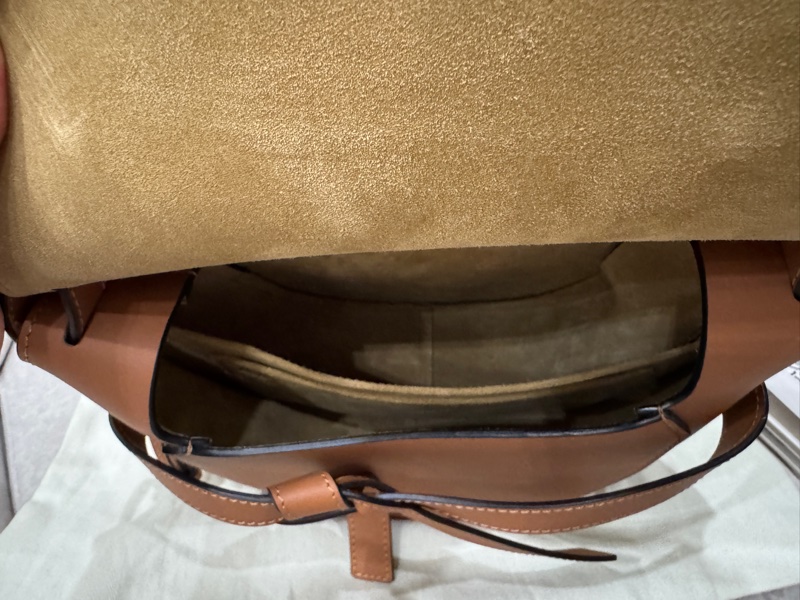 LOEWE 焦糖色 small gate-14