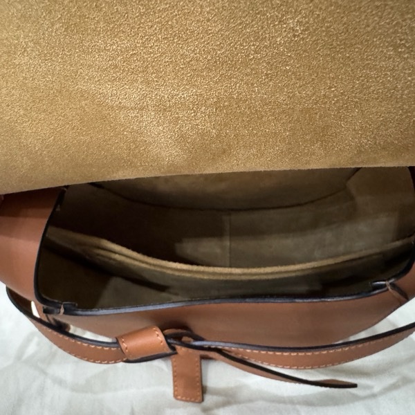 LOEWE 焦糖色 small gate-15