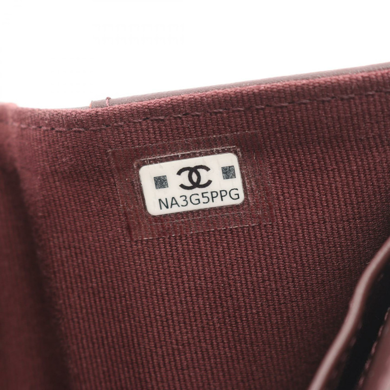 香奈兒經典款小翻蓋絎縫三折皮夾 AP0230 黑色皮革二手-5