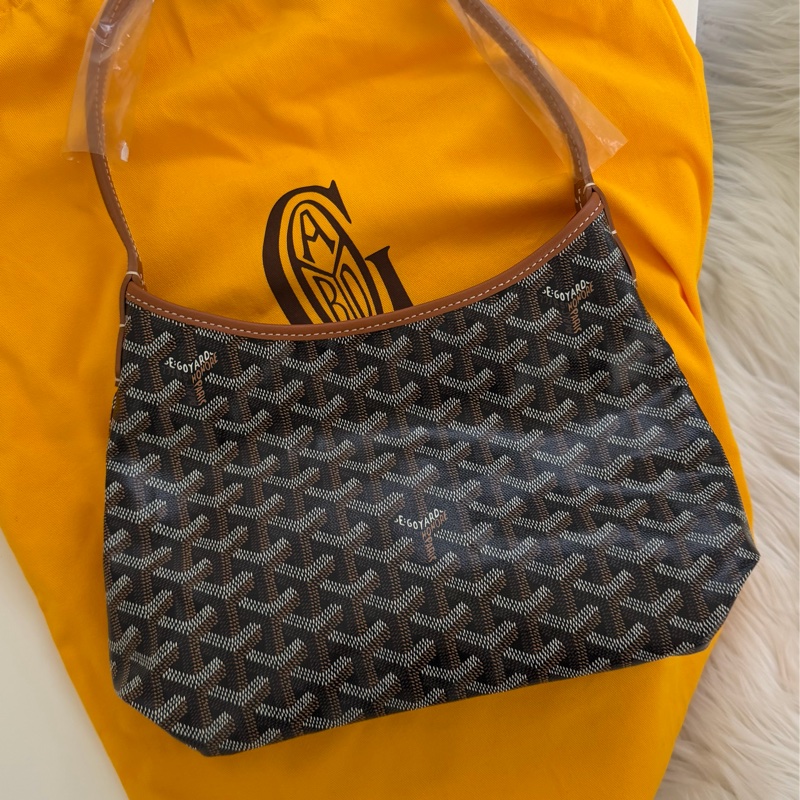 新款迷你 「全新現貨」 Goyard mini hobo 最新款 黑棕-1