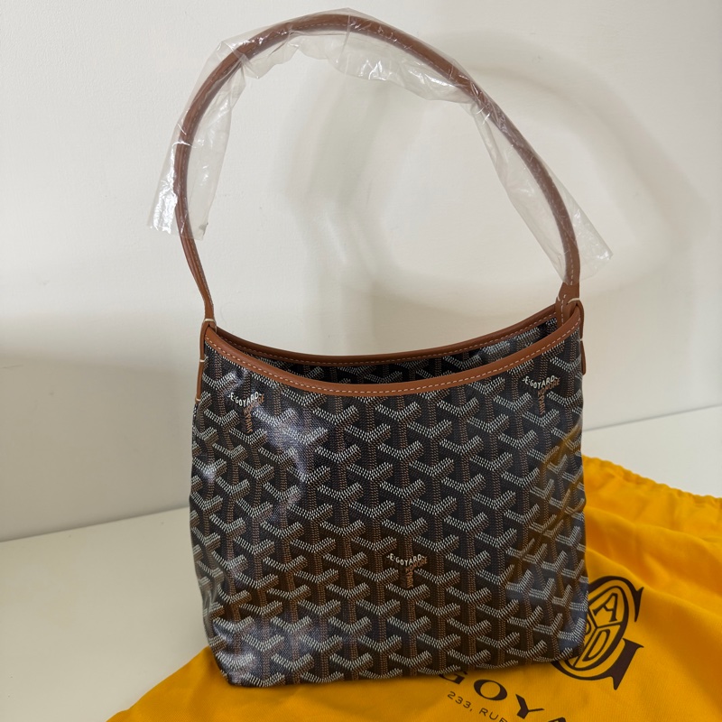 新款迷你 「全新現貨」 Goyard mini hobo 最新款 黑棕-2