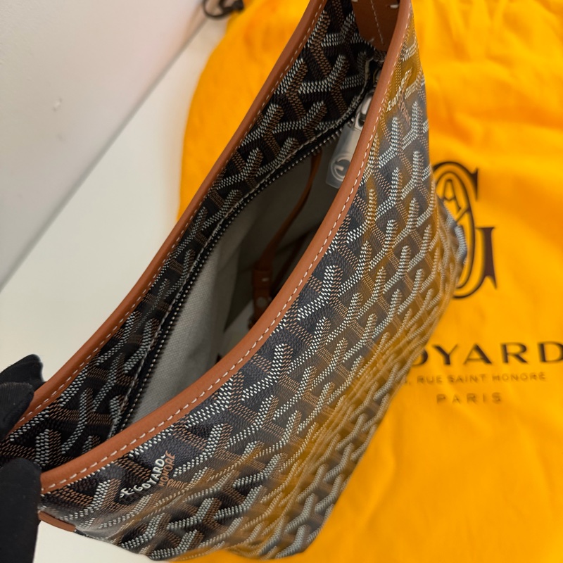 新款迷你 「全新現貨」 Goyard mini hobo 最新款 黑棕-3