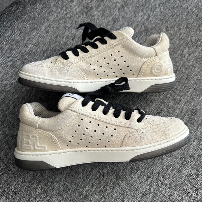 Chanel香奈兒low top 麂皮板鞋 36碼-1