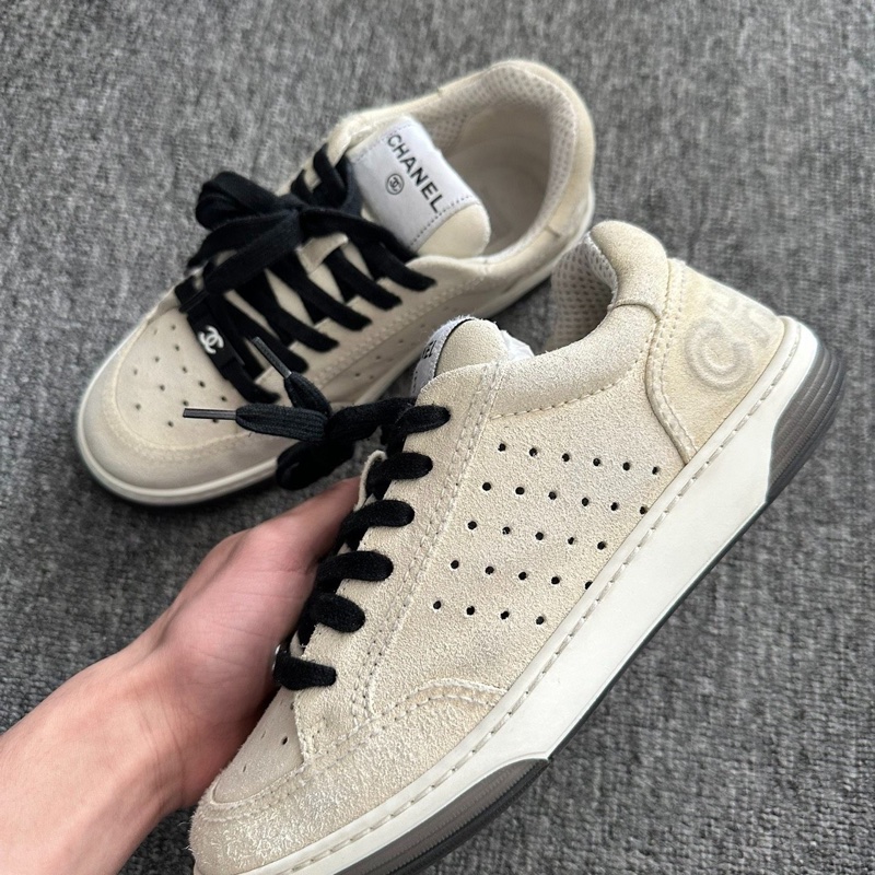 Chanel香奈兒low top 麂皮板鞋 36碼-7