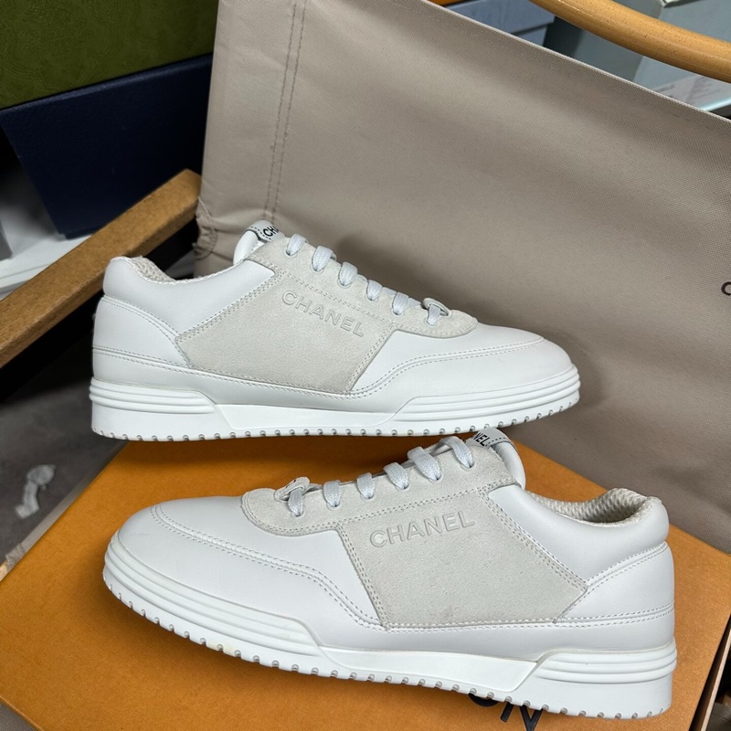 CHANEL香奈兒24C小牛皮 圓頭系帶 低幫 運動  39碼-4