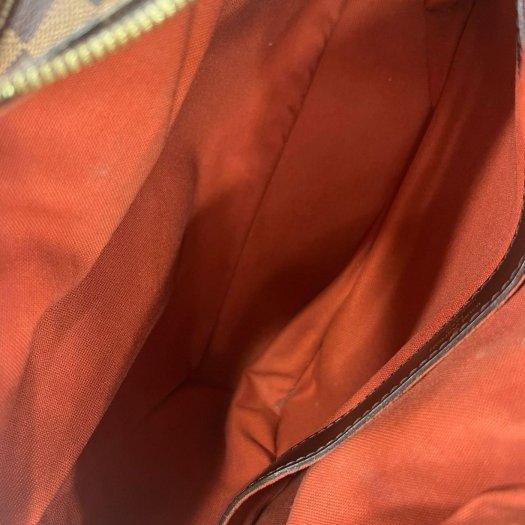 東區正精品㊣LV N45255 咖啡色棋盤格拉鍊上開包斜背包肩背包 RZ4384-2