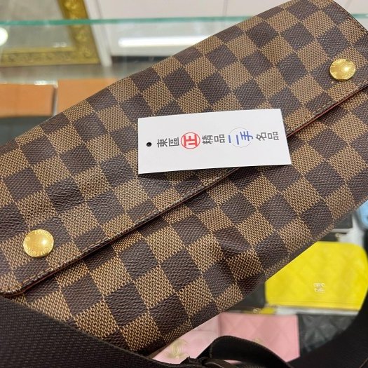 東區正精品㊣LV N45255 咖啡色棋盤格拉鍊上開包斜背包肩背包 RZ4384-4