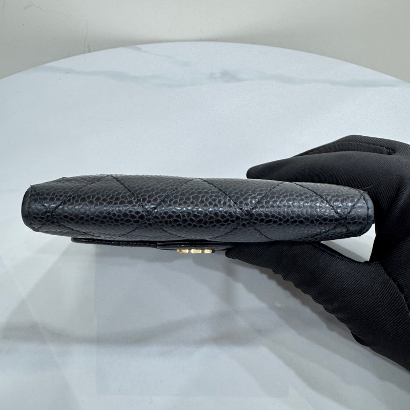 JK國際二手精品✨ Chanel三折荔枝短夾-6