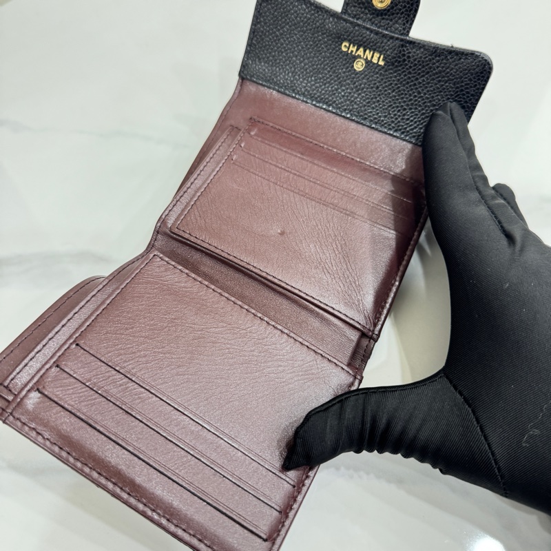 JK國際二手精品✨ Chanel三折荔枝短夾-14