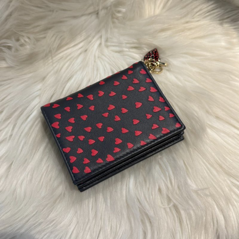 全新 Dior Lady Heart 限定款愛心對開短夾-0