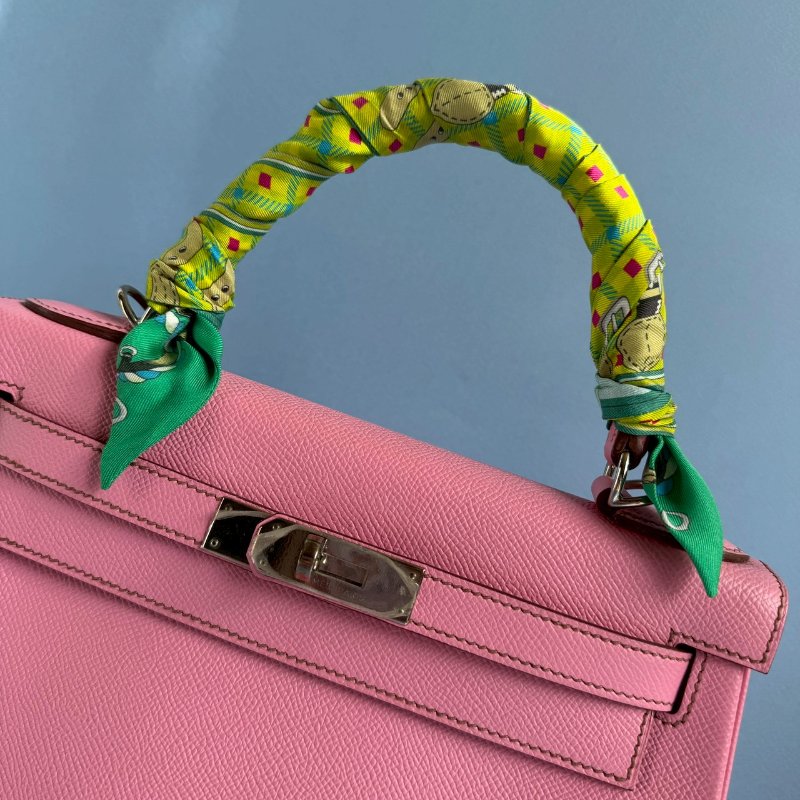 😍買給女朋友 Hermes X刻 芭比粉EPSOM皮凱莉包-1