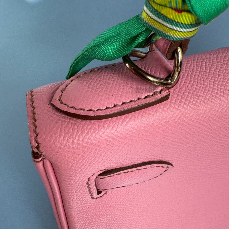 😍買給女朋友 Hermes X刻 芭比粉EPSOM皮凱莉包-2