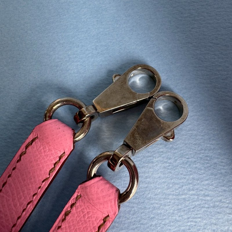 😍買給女朋友 Hermes X刻 芭比粉EPSOM皮凱莉包-9