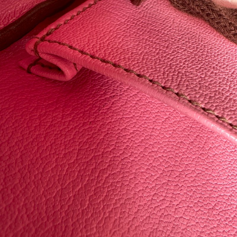 😍買給女朋友 Hermes X刻 芭比粉EPSOM皮凱莉包-10