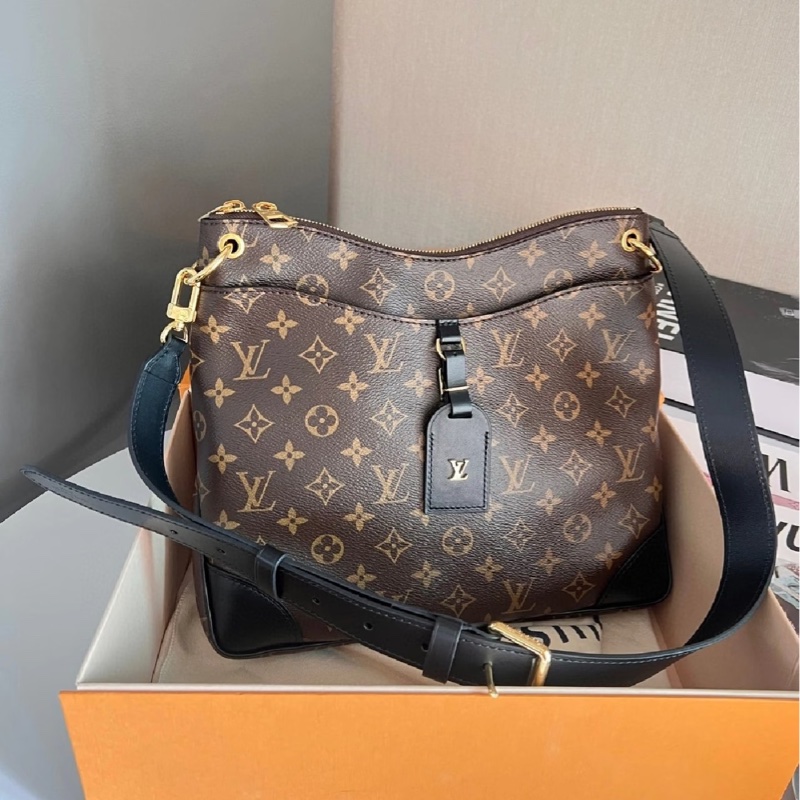 #閒置新✨ #全配🈶購證 Lv Odeon老花黑牛角包 芯片款-1