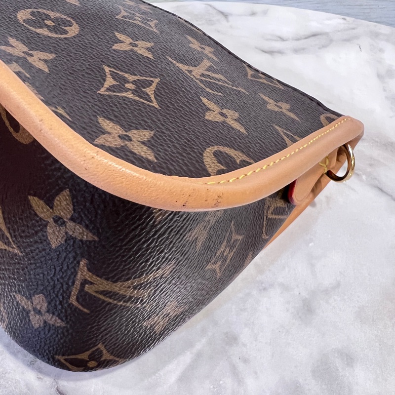 LV 原花Diane金釦手提肩斜背包-8