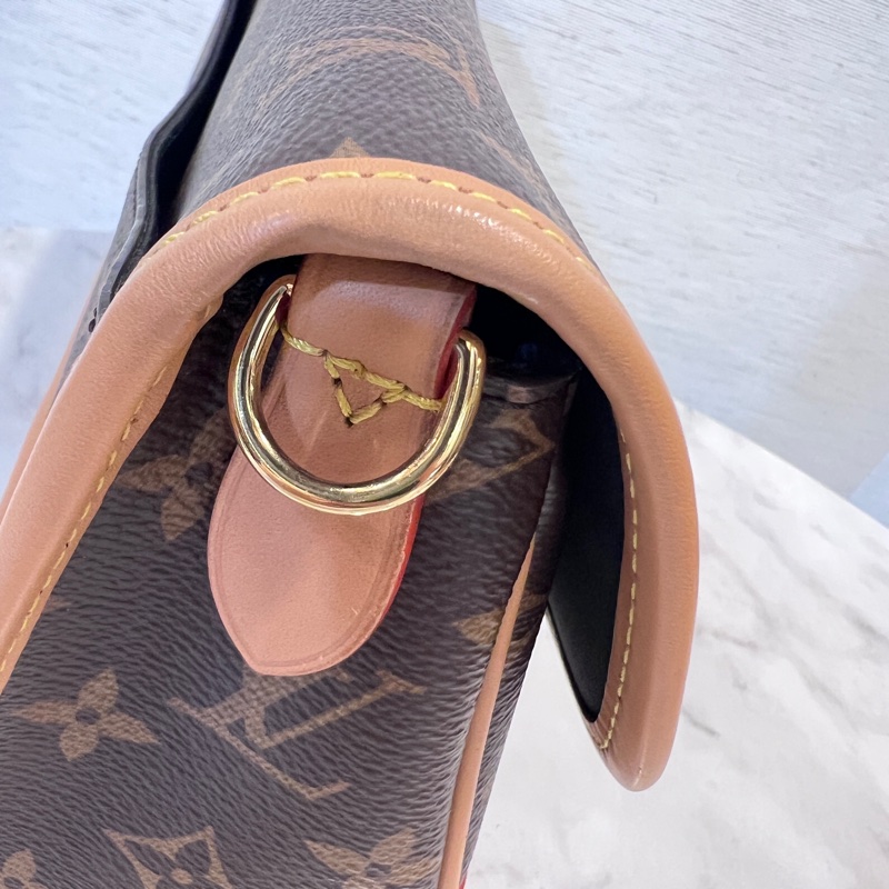 LV 原花Diane金釦手提肩斜背包-13