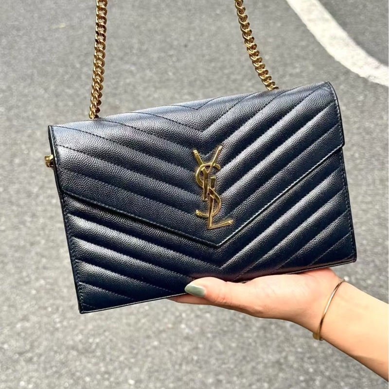 #全網最低💰年底清倉價 #魚子醬 Ysl Woc黑金鏈條🉑斜挎/肩背-3