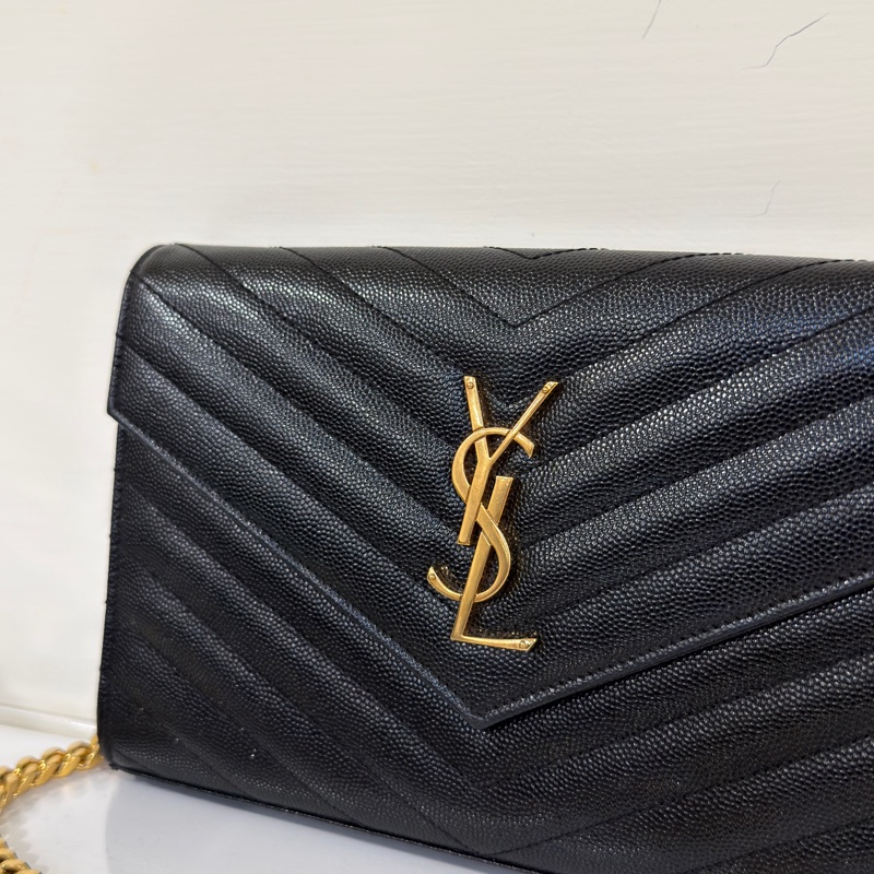 #全網最低💰年底清倉價 #魚子醬 Ysl Woc黑金鏈條🉑斜挎/肩背-6