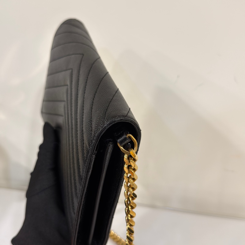 #全網最低💰年底清倉價 #魚子醬 Ysl Woc黑金鏈條🉑斜挎/肩背-12