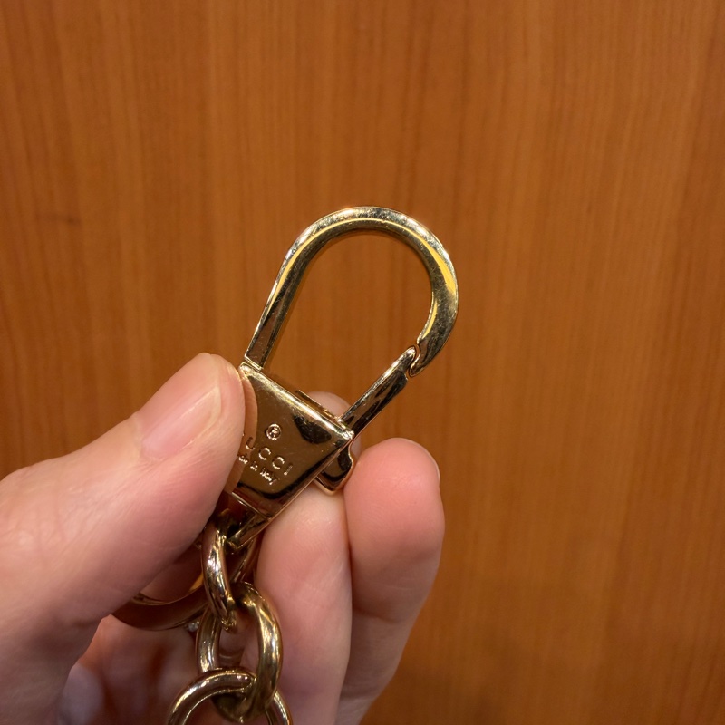 Gucci PVC深棕牛皮臘腸狗造型鑰匙圈-3