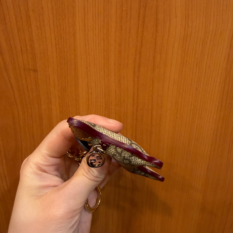 Gucci PVC深棕牛皮臘腸狗造型鑰匙圈-9