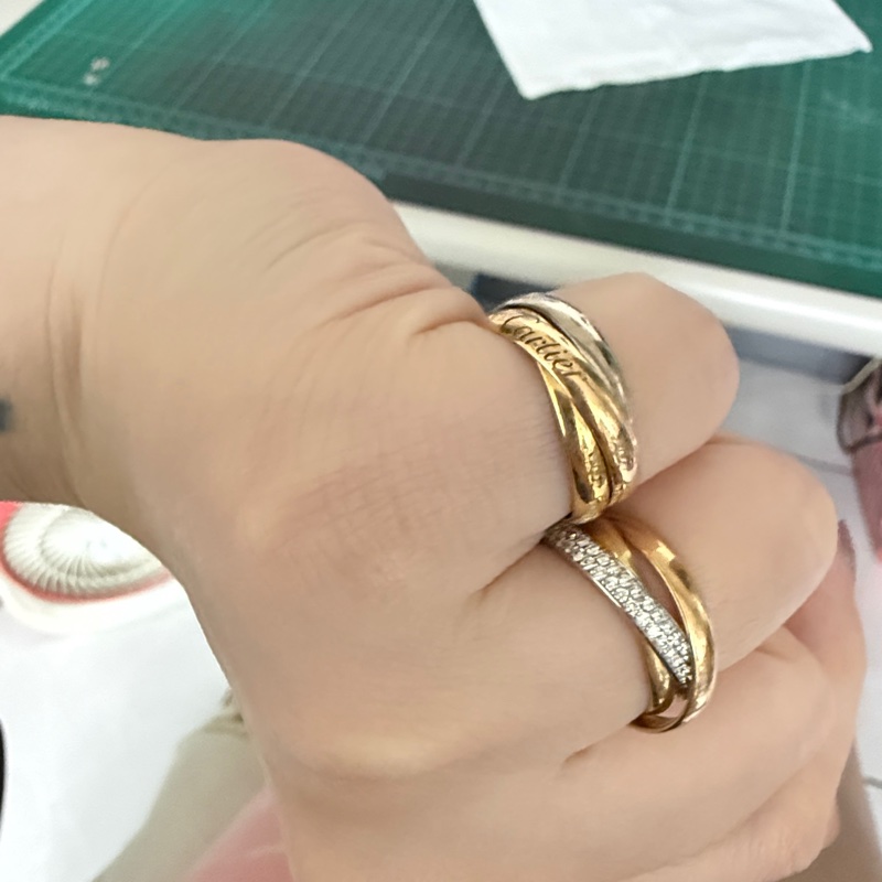 卡地亞三環戒 女-10