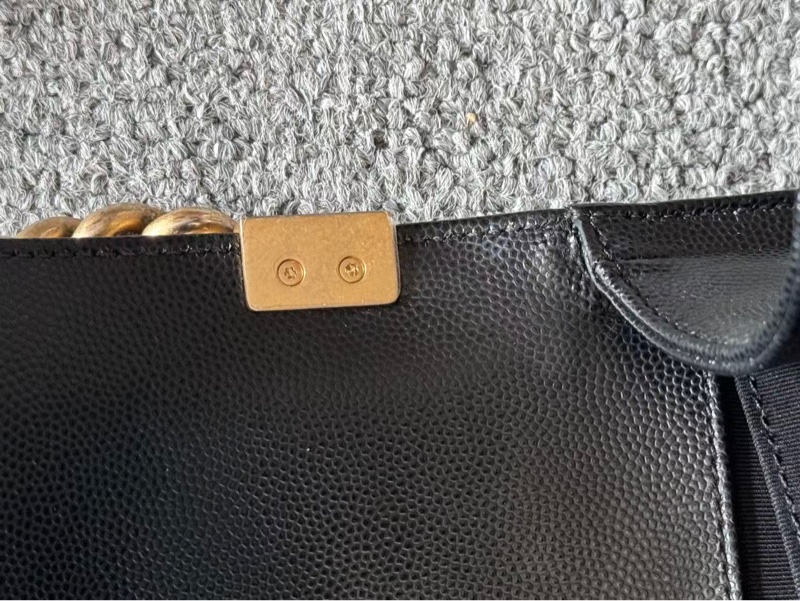 CHANEL LEBOY MEDIUM CAVIAR 香奈兒黑金魚子醬皮革中號-20