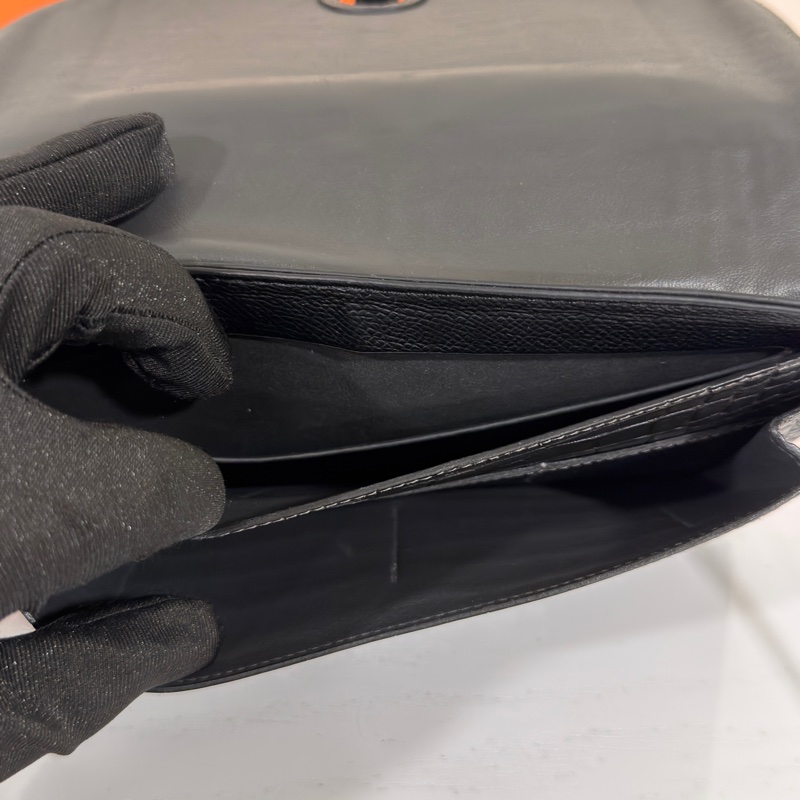 #全網唯一超稀有 #鱷魚皮 #超便宜💰 愛馬仕黑銀woc護照夾🉑斜挎/肩背-10