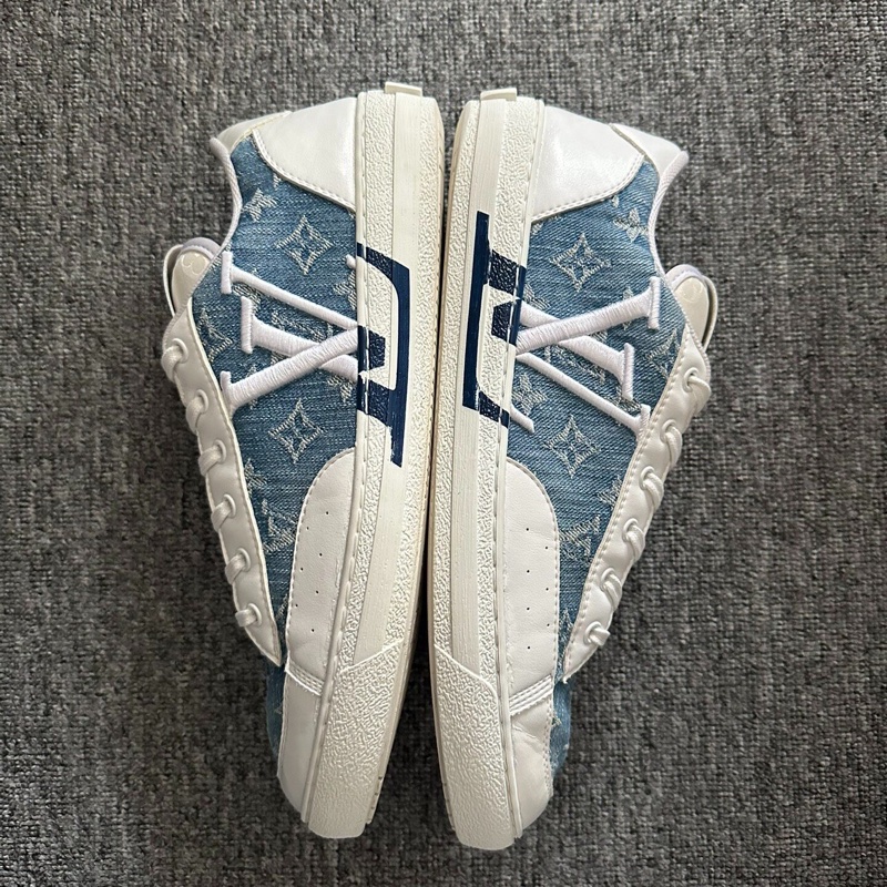 LOUIS VUITTON Charlie藍白牛仔 9碼41碼-5