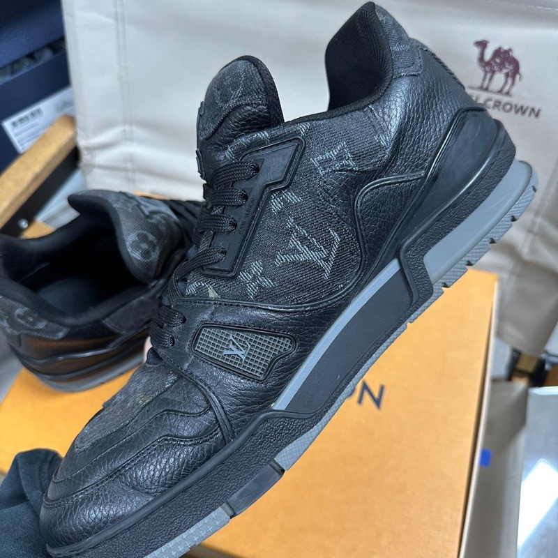 LOUIS VUITTON  x Nigo Trainer 皮革 聯名款 黑色42碼-6