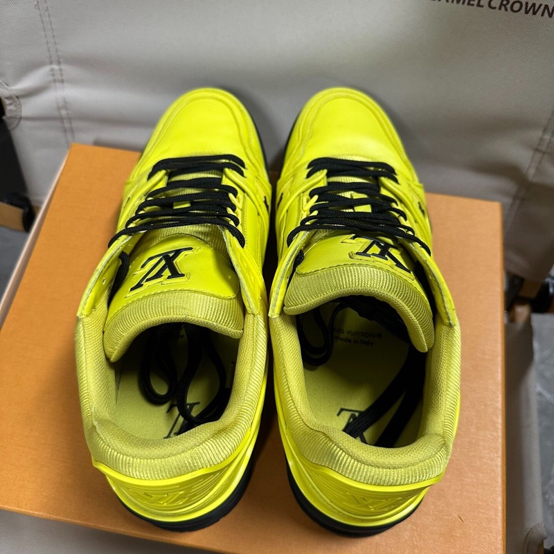 LOUIS VUITTON Trainer 低幫 黃黑色 42碼-2