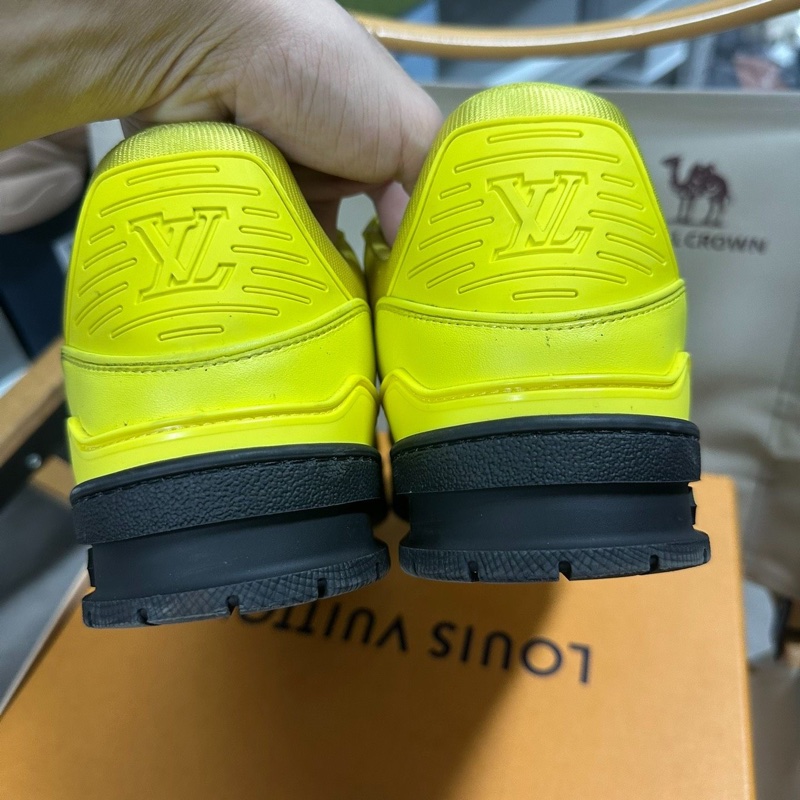 LOUIS VUITTON Trainer 低幫 黃黑色 42碼-3